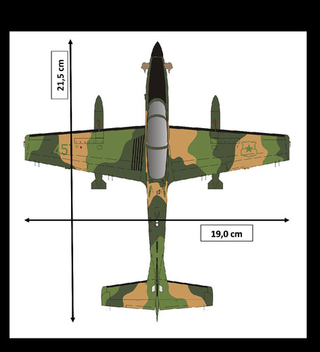 Aviao Embraer Emb-314 Super Tucano A-29 1/57 (20,0 Cm)