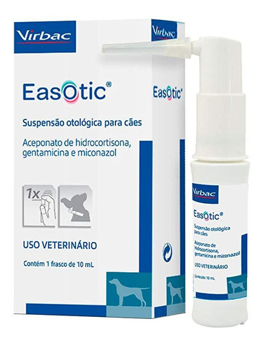 Solução Easotic Virbac De Tratamento Otológico Para Cães - 1