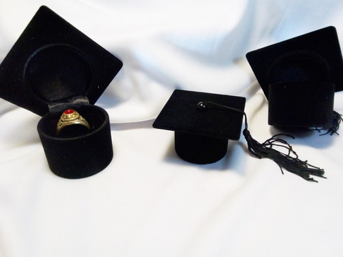 Anillos Graduación - Tamaño 6x8 - Piedra Azul Rey