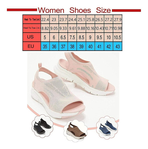 25-3 Sandalias De Punto Súper Cómodas,suela Suave De Malla