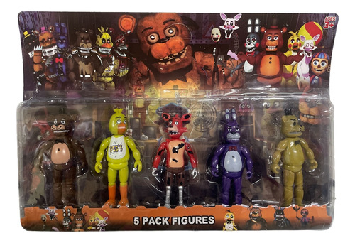 Blister Freddy Five Nights At Freddy X5 Personajes