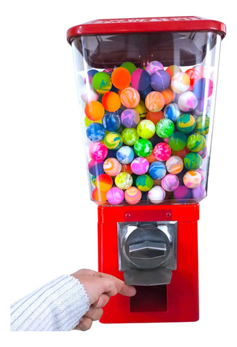 Kit 4 Máquinas De Bolinhas Pula Pula + Pedestal J Vending Machine