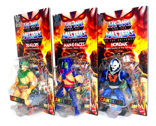 Tri-klops,man-e-faces,horfak - Wave 5 Cartoon Unponched Us. (Usado)
