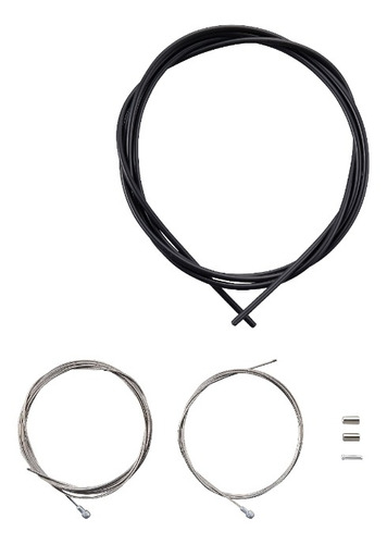 Imagen 2 de 4 de Juego Kit Cables Y Fundas Shimano Slr Frenos Bicicleta Ruta