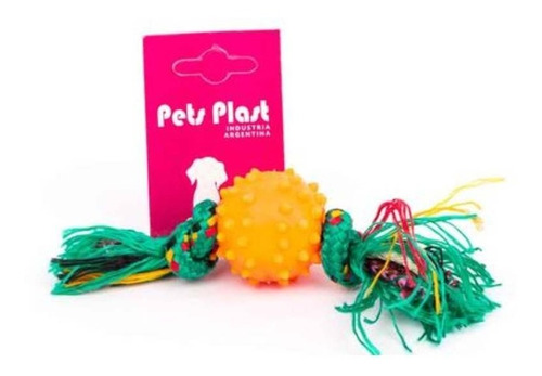 Juguete Pelota Puas Con Soga Resistente Pets Plast Perros
