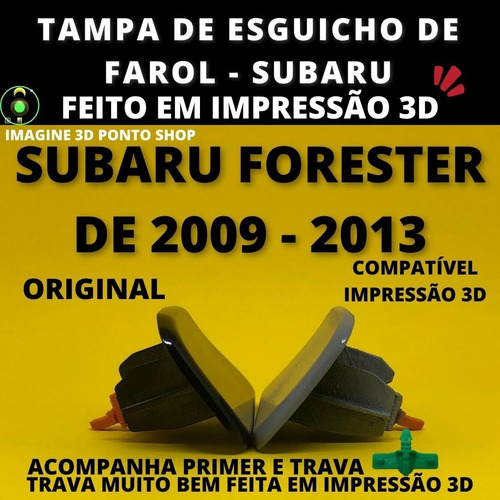 Imagem 5 de 6 de Com Trava Tampa Lavador Farol Subaru Forester 09 - 13