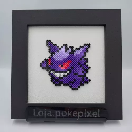 LOJA.POKEPIXEL  Quadro Pokemon Umbreon 14x14cm Pixelart.html