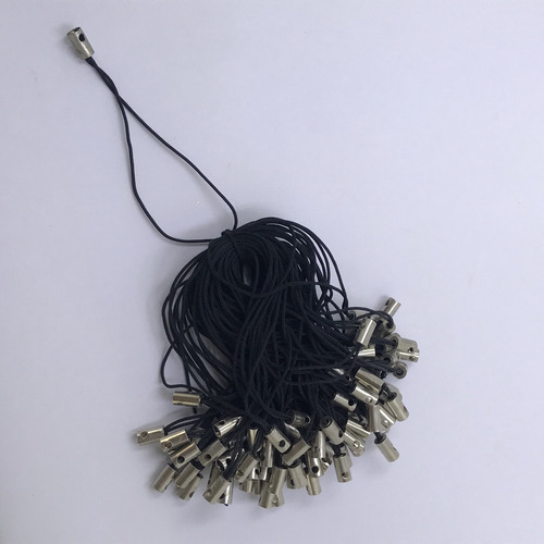 Cordinha Para Celular Pingente Preto Chaveiro 500unid