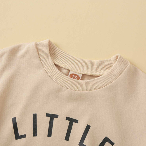Sudadera De Invierno Con Cuello Redondo Y Manga Larga Con Es