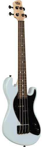 Cuerpo Sólido De 4 Cuerdas En Polvo Azul Frito En U-bass