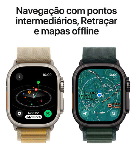 Apple Watch Ultra 2 Gps + Cellular Caixa Preta De Titânio Preto Correa Ocean Preto Titânio
