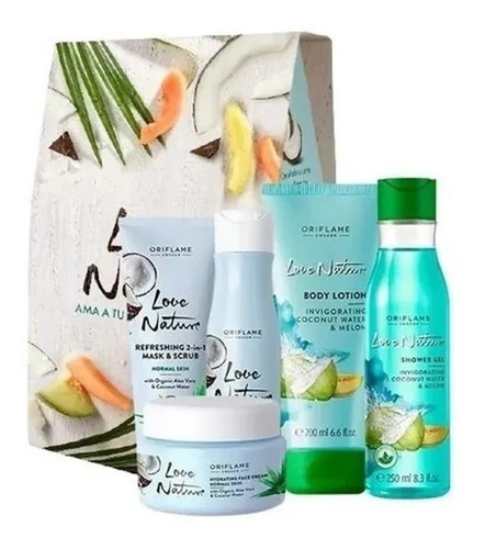 Set Love Nature Oriflame Agua De Coco