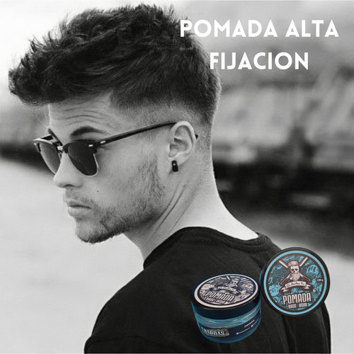 2 Pzas Pomada Moldeadora Para Cabello Y Barba Fijacion Alta