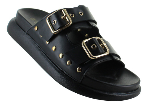 Furor Sandalia Slide Sueco Moda Casual Hebilla Mujer 93025