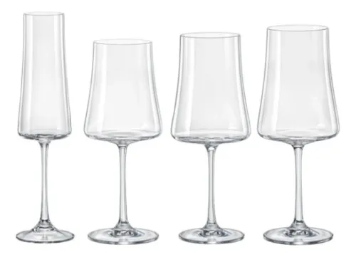 comprar Jogo Com 24 Taças Cristal Linha Xtra Bohemia.