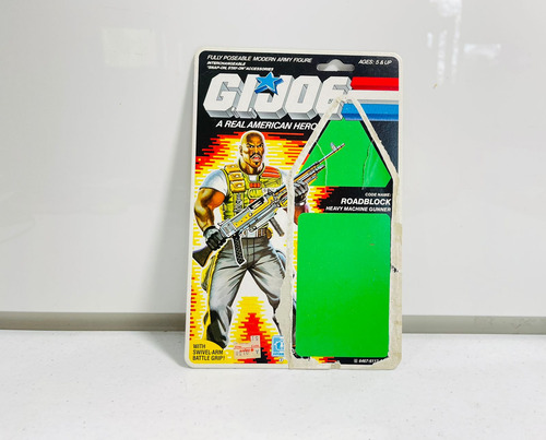 Gi Joe Rene Roadblock V2 1986 Completo 100% Con Tarjeta Comp (Usado)