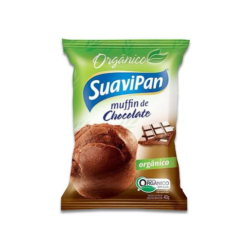 Muffin De Chocolate Orgânico Suavipan 40g