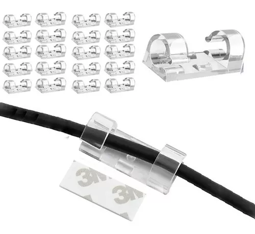 Paquete de 3 + 1 clips para soporte de resorte de cable, organizador de  cables para escritorio – Yaxa Colombia