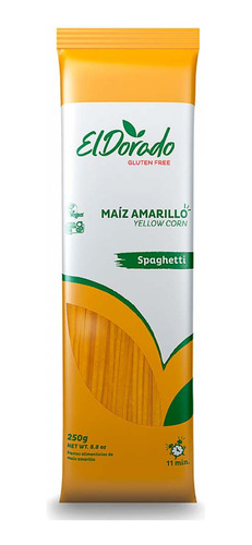 Pasta El Dorado X 250 Gr Maiz Spaghetti Sin Gluten 80490