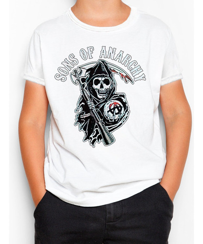 Remera Niño Niña - Modal Sublimada - Sons Of Anarchy