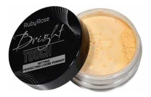 Base de maquiagem em pó Ruby Rose Touch Pó Facial Solto Ruby Rose Touch Loose Powder Pó Solto Bright Touch Loose Powder