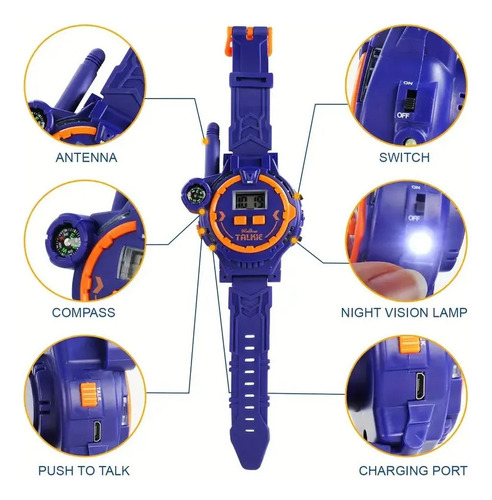 Reloj De Pulsera Para Niños C Radios Walkie Talkies, Color 2