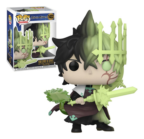 Funko Pop Yuno Spirit Of Zephyr #1422 Black Clover