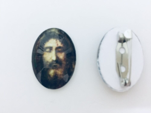 45  Prendedor Oval  De Santa Faz Rostro Jesus Cristo