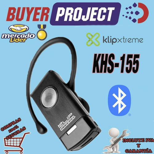 Imagen 1 de 3 de Auricular Bluetooth Con Microfono Manos Libres Klip Khs-155