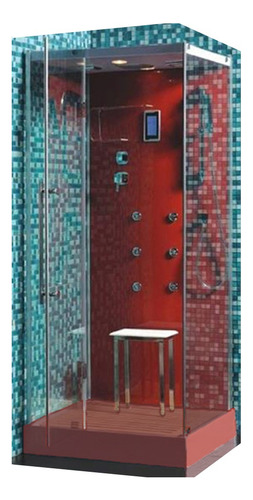 Rio De La Plata Cabina De Ducha Escocesa Gorena Agua - Livin Armazón Plateado