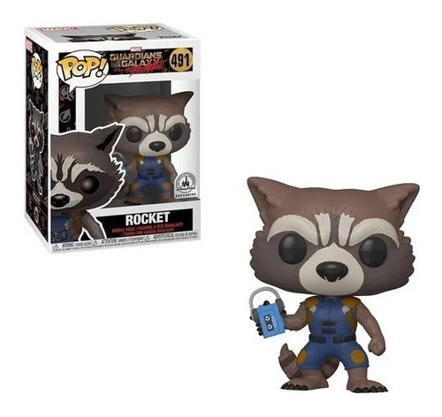 Funko Pop Figura Guardians Of The Galaxy Rocket 491 #1993