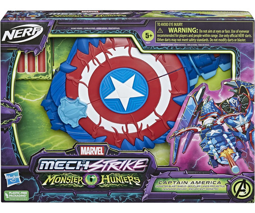 Marvel Avengers Mech Strike Monster Nerf Capitán América Mon