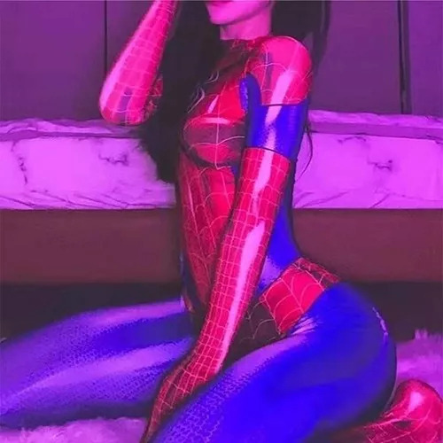 Mono Ajustado Para Cosplay De Spiderman