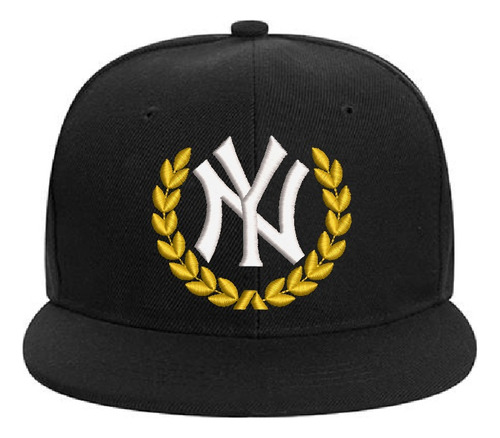 Gorro Snapback Visera Plana New York Yankees Mlb Bordado