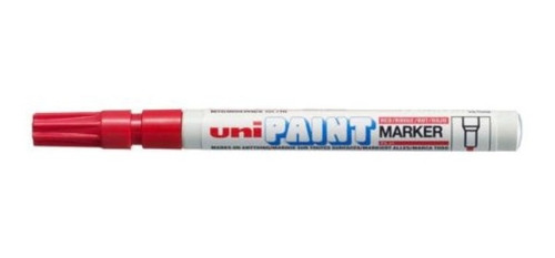 Marcador Uni Ball Uni Paint Px-21 Trazo 0,8 A 1,2mm Rojo