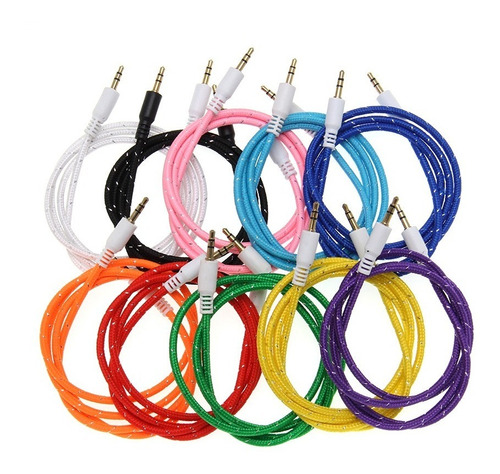 Lote 25 Cable Auxiliarm 1,5mts Colores Surtidos