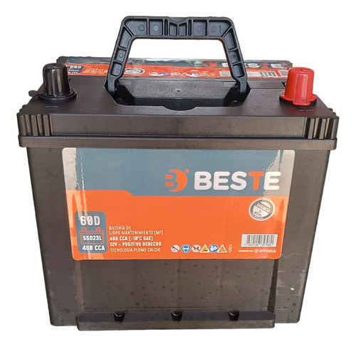 Bateria 60 A Positivo Derecho Beste 12v 460 Cca