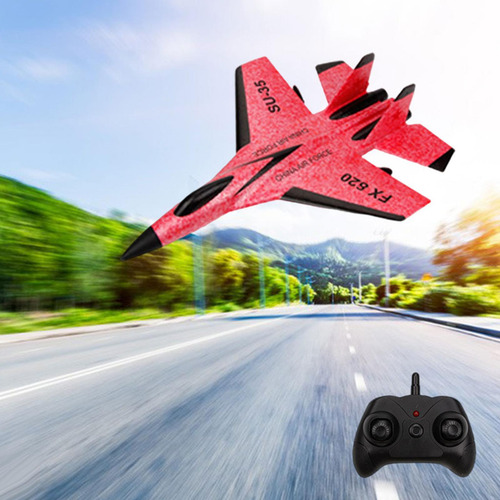 2.4g 2ch Aviones De Control Remoto Juguete Al Aire Rojo