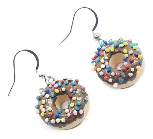 Aretes De Dona De Chocolate Y Chochitos De Pasta Francesa