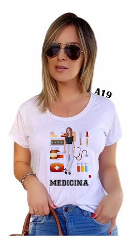 Blusa Feminina Plus Size Profissão Medicina A19