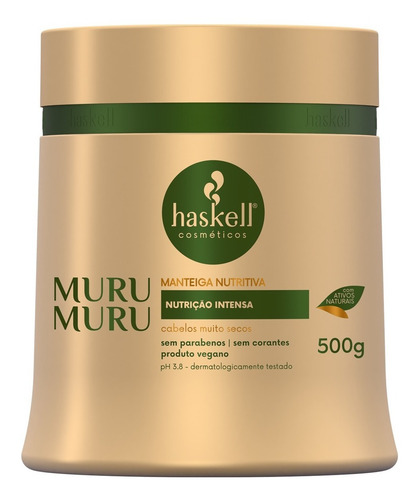 Haskell Murumuru Shampoo Condiciona Manteiga 500ml Óleo 60ml