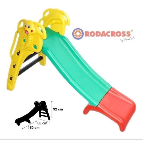Imagen 3 de 3 de Tobogan Elefantito 4 Niveles 3 Escalones Rodacross Srj