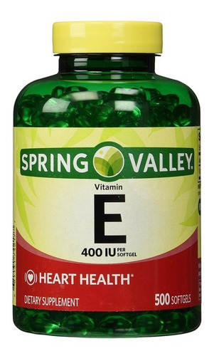 Vitamina E Spring 400iu 500cáps