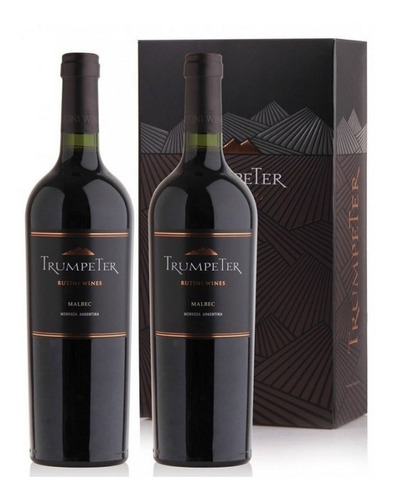 Estuche Trumpeter Malbec X 2 Botellas 750 Ml Mcg