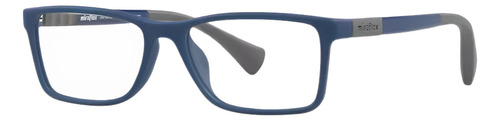 Lente Miraflex Mf4012 Optica Central Color L366, azul fosco, tamanho da moldura: 51 mm