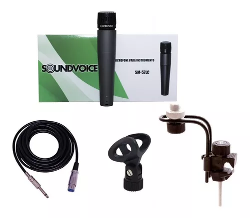 Suporte P/ Microfonar Cajon Bateria + Luva E Microfone Sm57 | ERPLAND