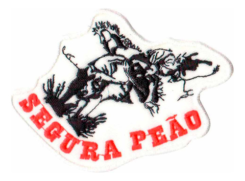 Patch Bordado - Rodeio Segura Peao Touro Ad30098-98