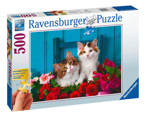 16993 Gatitos Y Flores Rompecabezas 500 Piezas Ravensburger