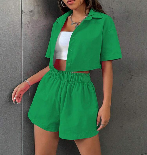 Ff Conjunto De Camisa De Manga Corta Y Pantalones Cortos De