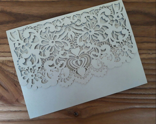 Sobre Calado Para Invitaciones Tarjetas 15 Casamiento